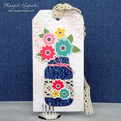 Tissue Tape Jar Bookmark by Margie Higuchi