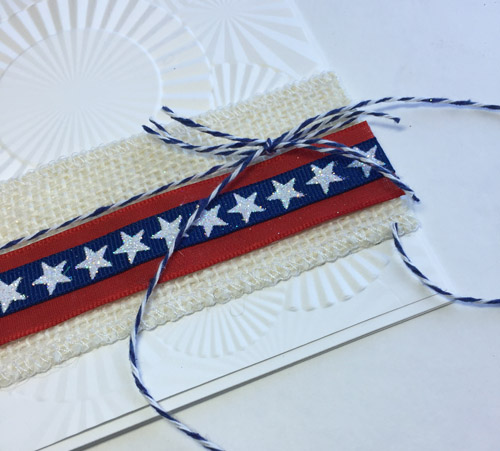 Patriotic Thank You Card by Judy Hayes for Scrapbook Adhesives by 3L