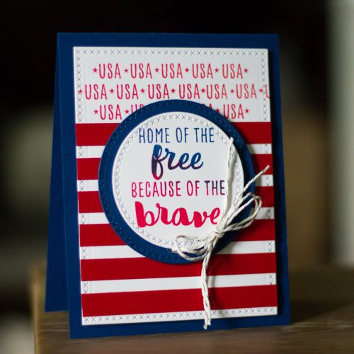 Home of the Brave card by Latisha Yoast for Scrapbook Adhesives by 3L