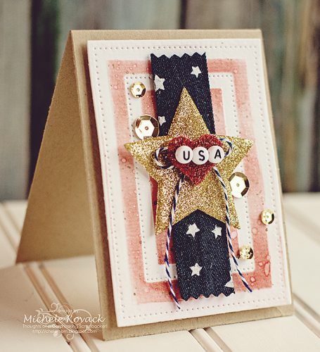 Fourth of July card using products from @SBby3L @Donna Salazar Created by Michele Kovack