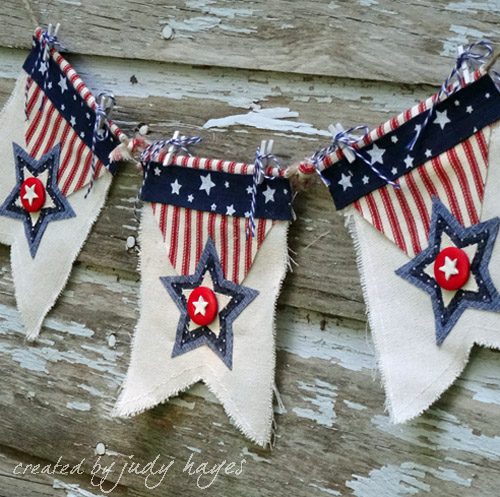 Americana Star Banner tutorial by Judy Hayes for Scrapbook Adhesives by 3L