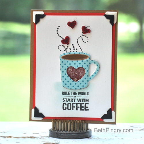 Coffee Card by Beth Pingry for Scrapbook Adhesives by 3L and MFT Blog Hop