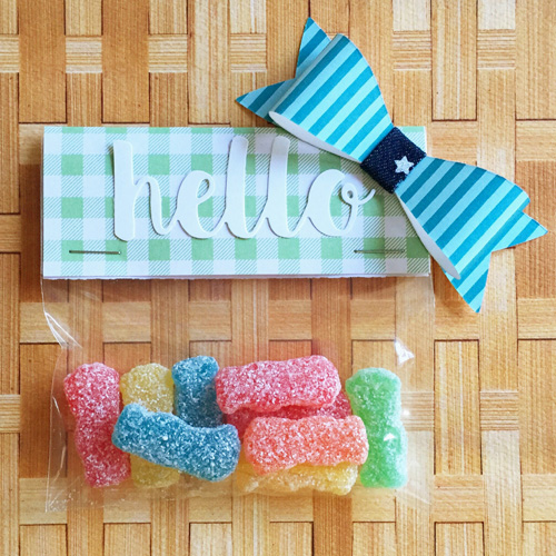 Hello Treat Sack by Erica Houghton for Scrapbook Adhesives by 3L and MFT Blog Hop