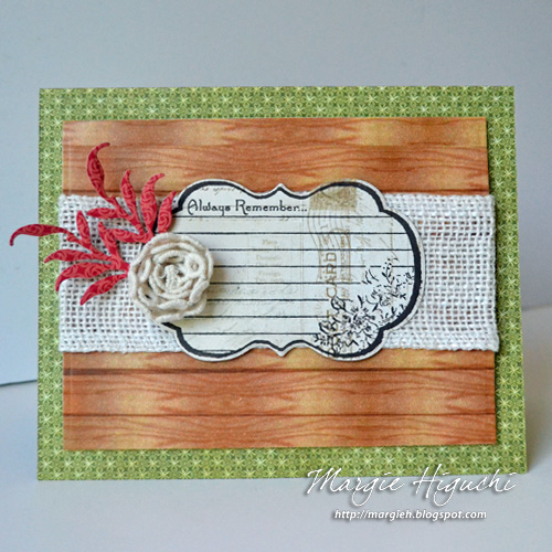 Always Remember Card by Margie Higuchi for Scrapbook Adhesives by 3L