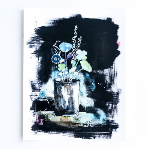 Vase with Wildflowers Painting by Stephanie Schütze