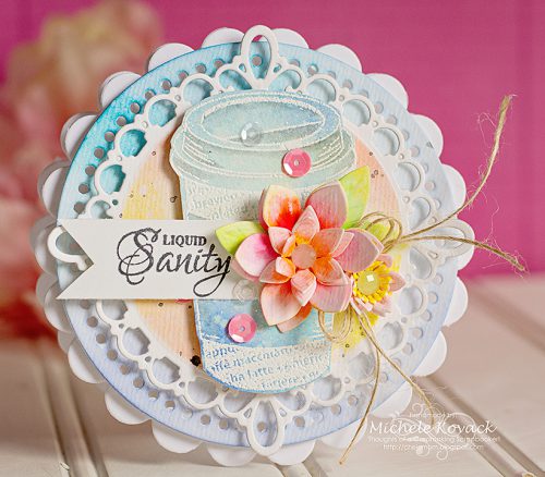 Water colors, Die cuts, and Stamps! @SBAdhesivesby3L @Justrite Created by Michele Kovack