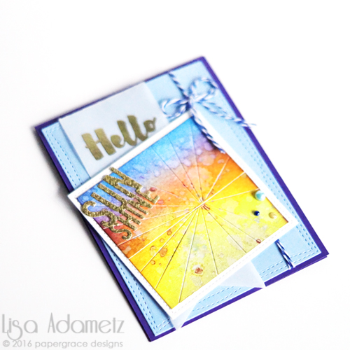 Hello Sunshine Card Tutorial by Lisa Adametz for Scrapbook Adhesives by 3L 