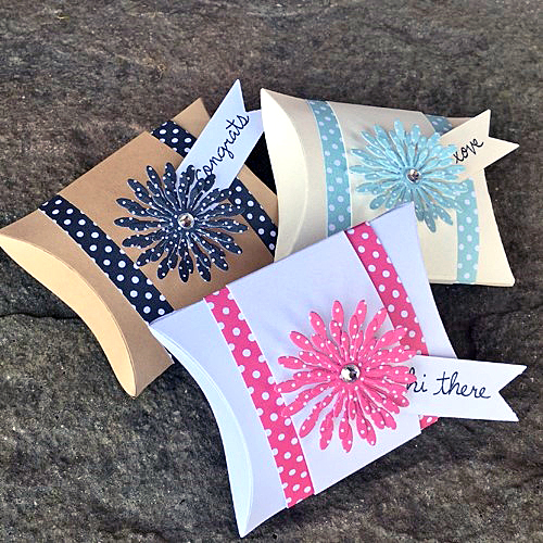 Pillow Box Trio by Christine Emberson for Scrapbook Adhesives by 3L w Lawn Fawn Blog Hop SEPT16