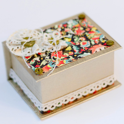 Floral Gold Box by Latisha Yoast for Scrapbook Adhesives by 3L w Graphic45 BlogHop OCT16