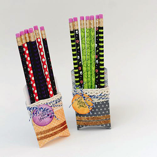 Halloween Pencil Holder by Latisha Yoast for Scrapbook Adhesives by 3L 