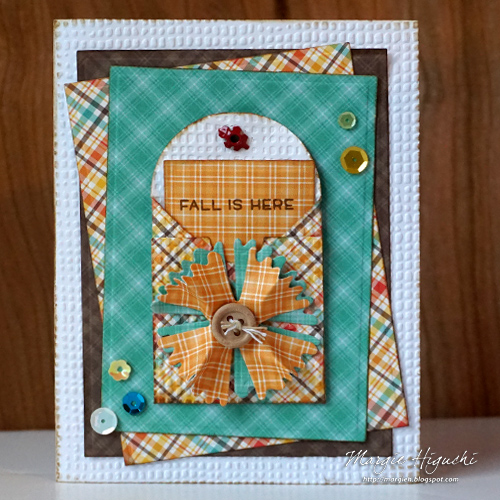 Fall is Here Card by Margie Higuchi for Scrapbook Adhesives by 3L 