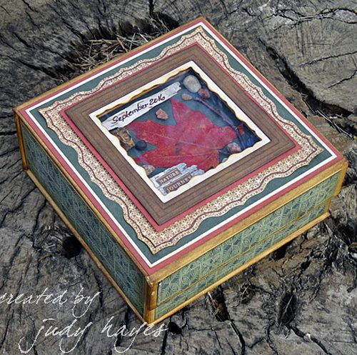 Shadow Nature Journey Box by Judy Hayes for Scrapbook Adhesives by 3L w Graphic45 BlogHop OCT16