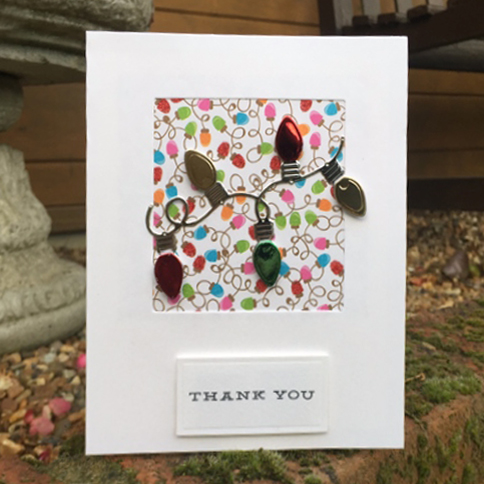 Christmas Thank You Card Tutorial by Christine Emberson for Scrapbook Adhesives by 3L