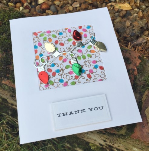 Christmas Thank You Card by Christine Emberson For Scrapbook Adhesives by 3L