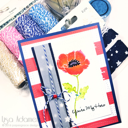 Veterans Day Hero Card Tutorial by Lisa Adametz for Scrapbook Adheives by 3L