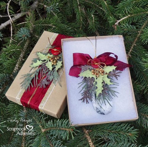 Holiday Crystal Ornament and Gift Box by Judy Hayes for Scrapbook Adhesives by 3L w Handmade Holiday Blog Hop NOV16