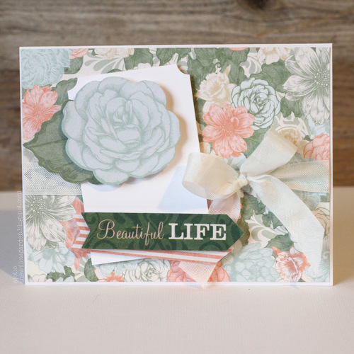 Beautiful Life Card by AJ Otto for Scrapbook Adhesives by 3L