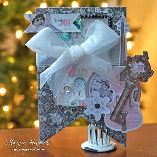 Winter Joy Shaker Tag by Margie Higuchi for Scrapbook Adhesives by 3L