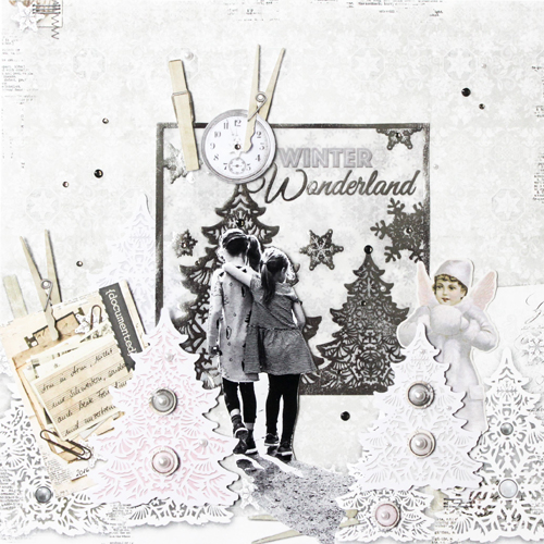 Winter Wonderland Page by Stephanie Schutze for Scrapbook Adhesives by 3L