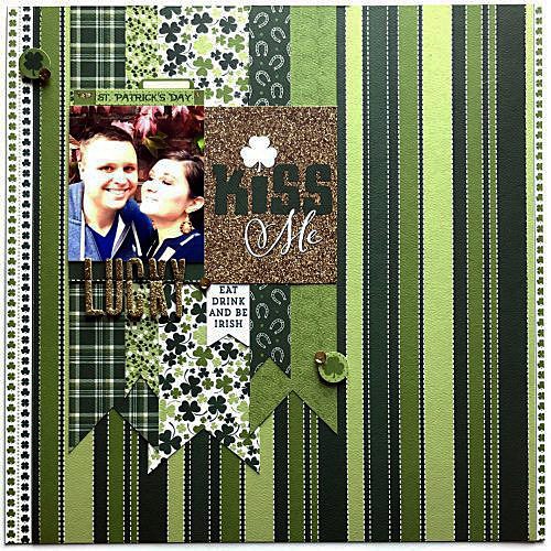 Lucky Layout by Erica Houghton for Scrapbook Adhesives by 3L 