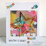 Youre A Star Shaker Card by Margie Higuchi for Scrapbook Adhesives by 3L