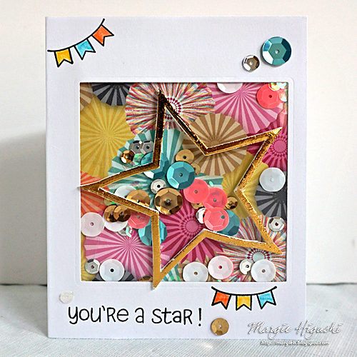 Youre A Star Shaker Card by Margie Higuchi for Scrapbook Adhesives by 3L
