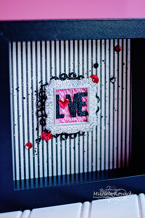 How to Create a Valentine Shadow Box Close Up by Michele Kovack for Scrapbook Adhesives by 3L