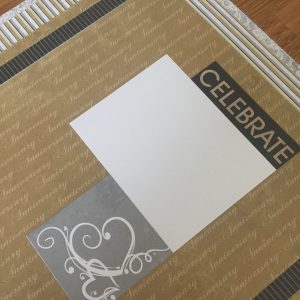 Wedding Layout with E-Z Runner Grand by Erica Houghton for Scrapbook Adhesives by 3L