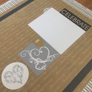 Wedding Layout with E-Z Runner Grand by Erica Houghton for Scrapbook Adhesives by 3L