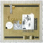 Happy Bride Wedding Layout by Erica Houghton