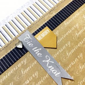 Wedding Layout with E-Z Runner Grand by Erica Houghton for Scrapbook Adhesives by 3L