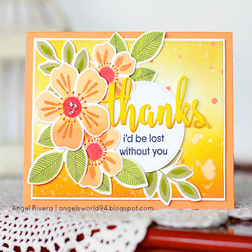 Dimensional Thank You Card by Angel Rivera for Scrapbook Adhesives by 3L