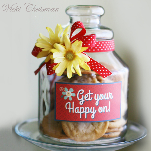 Get your happy on cookie jar