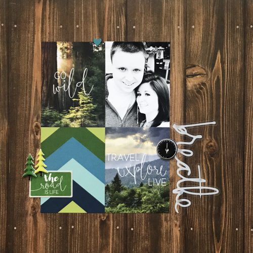 Breathe Scrapbook Pg by Erica Houghton for Scrapbook Adhesives by 3L