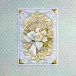 Romantic Wedding Rosette Card Tutorial by Yvonne Van de Grijp