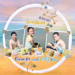 Beach Day Layout by Christine meyer using a variety of Adhesives by Scrapbook Adhesives by 3L