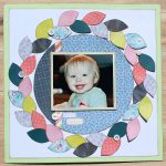 Colorful Wreath Scrapbook page by Tracy McLennon