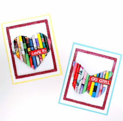 Rolled Magazine Cards by GDT Dana Tatar for Scrapbook Adhesives by 3L