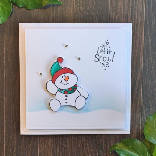 Stampendous Blog Hop and Giveaway - Day 2 Let It Snow Card by Christine Emberson