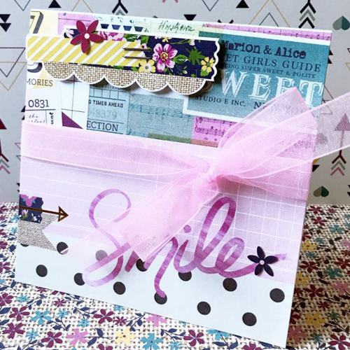 Smile Card by Erica Houghton for Scrapbook Adhesives by 3L 