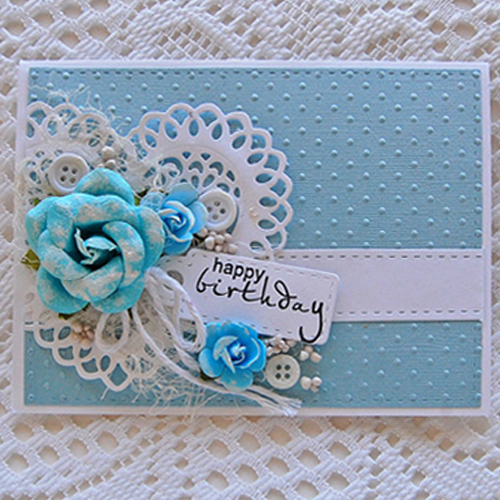 Shabby Chic BIrthday Card by Marilyn Rivera for Scrapbook Adhesives by 3L