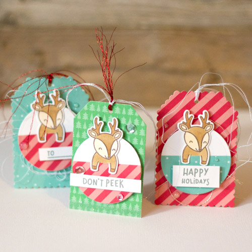 Christmas Deer tags by AJ Otto