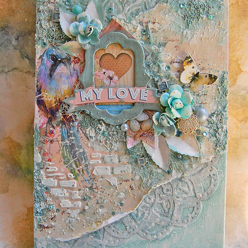 Creating Mixed Media Canvas by Marilyn Rivera for Scrapbook Adhesives by 3L