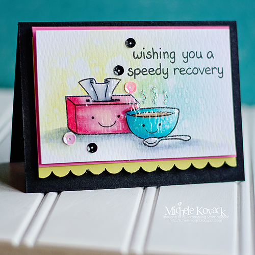 Lawn Fawn Blog Hop and Giveaway - Day 5 Speedy Recovery Card by Michele Kovack