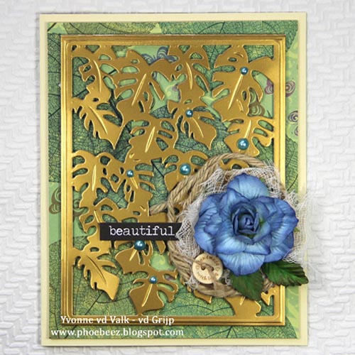 Elegant Flower Card with Dimensional Effect by Yvonne van de Grijp for Scrapbook Adhesives by 3L