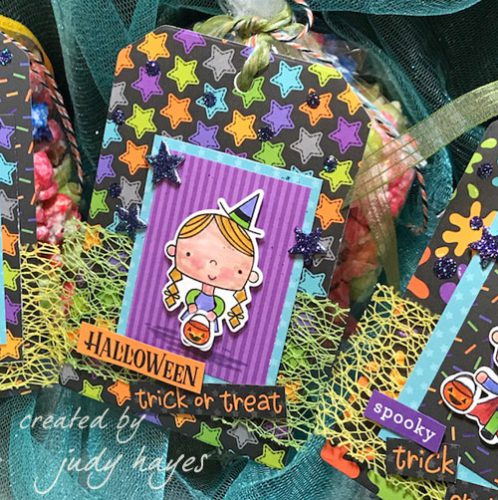 Cute Halloween Tags with 3D Foam Squares and More by Judy Hayes for Scrapbook Adhesives by 3L