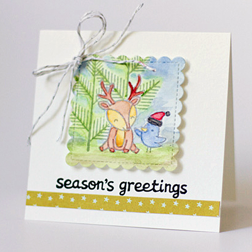 Season's Greetings Card by Latisha Yoast