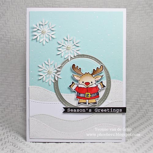 Christmas Card using Adhesive Layering with Scrapbook Adhesives™ by 3L, byYvonne van de Grijp