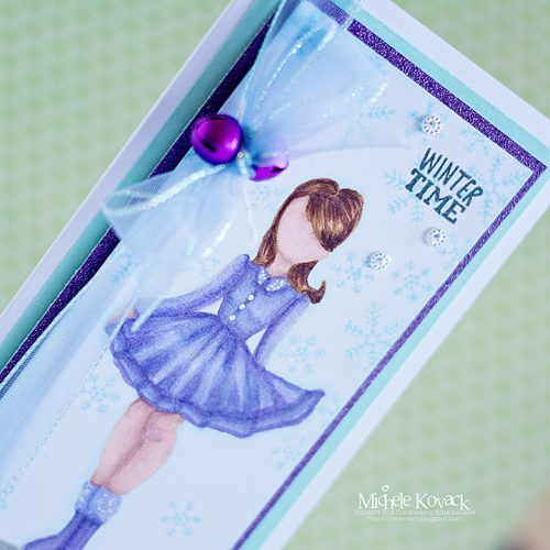 Winter Time Card with No Line Coloring Technique by Michele Kovack for Scrapbook Adhesives by 3L