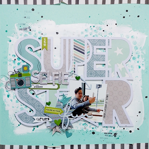 Selfie Star layout by Jana Maiwald-McCarthy